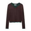Kaslead New Arrival Women's Clothing Fashion Style Stylish Simple and Versatile Cable Pattern Knitwear 6771134