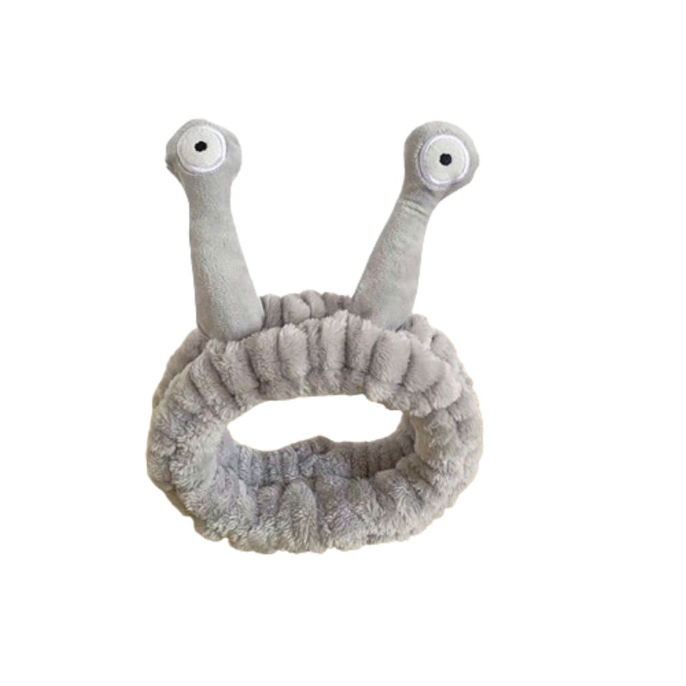 Пушистая улитка повязка на голову мультяшный обруч для волос милый плюшевый ободок для волос макияж