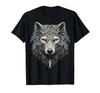 Wolf Art Plants Tree Animal Lover Mandala Graphic Wolf T-Shirt