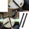 Drum Brush Bundle with Handles, 1 Pair, Retractable Nylon Drum Broom, Percussion Brush, Black, for Jazz, Acoustic, and Rock Bands