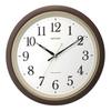 Wall Clock Radio Clock Quiet Continuous Second Hand Brown M564 8MY564SR06 Brown 32x4.5cm