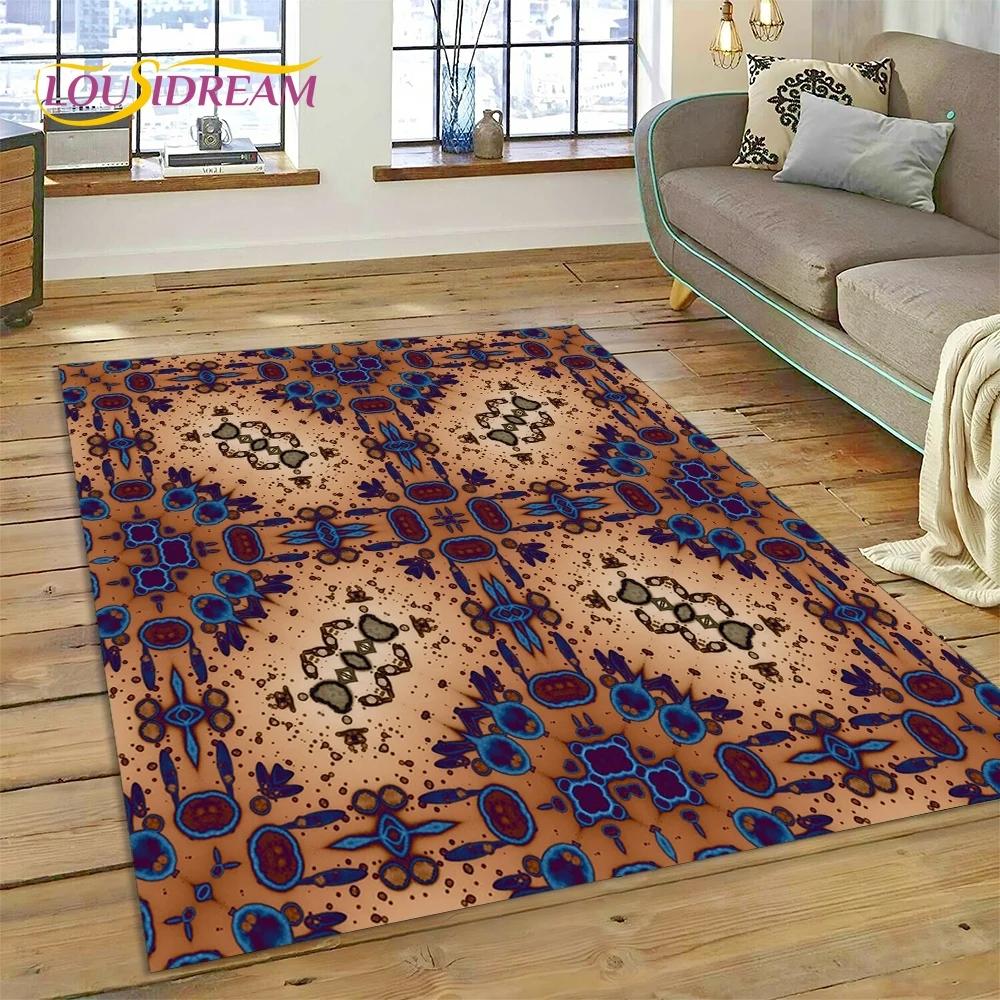 Последний скандинавский турецкий ковер в стиле Богемия Кельт для гостиной, спальни, домашнего декора, напольный коврик, нескользящее украшение для дивана, коврик для двери