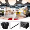 Straws Party Supplies 100pcs Black Bubble Tea Drinking