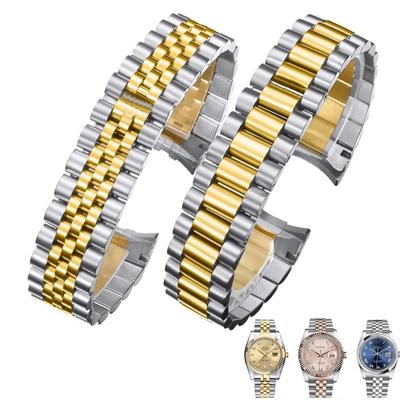 Классический браслет для часов из нержавеющей стали, мужской ремешок 13 мм 17 мм 20 мм, спортивный для Rolex, серия люкс, сплошной ремешок, женские часы, аксессуары, ремешок