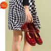 French High Heel Mary Jane Shoes With Chunky Heel For Casual Womens Spring Summer