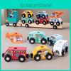 Pattern Wooden Animal Magnetic Car Building Block Children Puzzle Toy Set