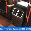 Накладка на вентиляционное отверстие кондиционера заднего сиденья для Hyundai Tucson 2015-  Аксессуары для интерьера из углеродного волокна Стайлинг автомобиля