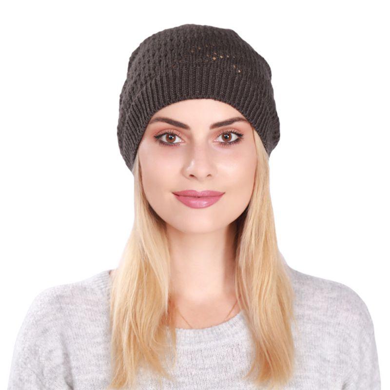Winter Thin Knitted Hollow Out Beanies Cap For Women Slouchy Skull Cap Crochet Soft Warm Baggy Slouch Hedging Hat