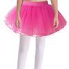 Girls Dance Clothing Elastic Waistband Tutu Mesh Skirt Solid Color Four Layer Dance Skirt