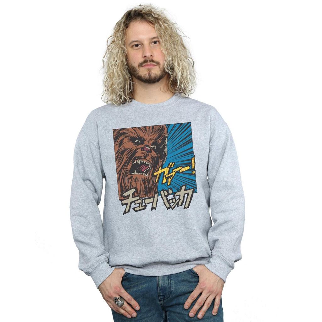 Star Wars Mens Chewbacca Roar Pop Art Sweatshirt