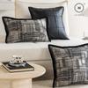 Homlly Noir Monochrome Decorative Pillow Cushion Cover (x2pcs)