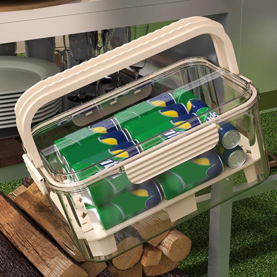 Контейнер для хранения салата, герметичный, прозрачный, Crisper Box, Produce Saver, 2-уровневый охладитель для льда