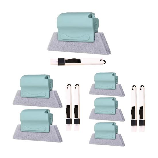 Набор щеток для чистки оконных направляющих Yousheng Ручные щетки для чистки оконных пазов Двусторонняя конструкция Сменная губка для чистки