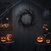 Realistic Halloween Black Branch Garland Artificial Twisted Twigs Halloween Spooky Wreath  Wall