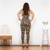 Shascullfites Dark Camo Cotton Catsuits Long Leg Skinny Jumpsuits Women Bodysuits Overalls Women Body Shaper Sexy Party Wear