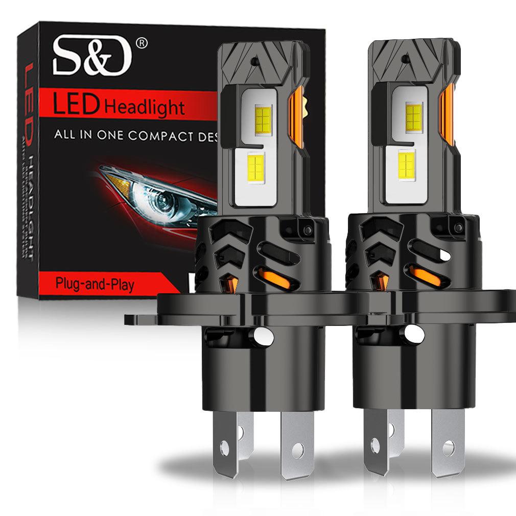 2 шт. H7 H4 LED CANBUS Лампы для фар H11 H8 9005 HB3 9006 HB4 для автомобиля 30000 лм Супер яркие светодиодные прожекторы Беспроводная турбо-вентиляторная фара Автомобильная противотуманная фара