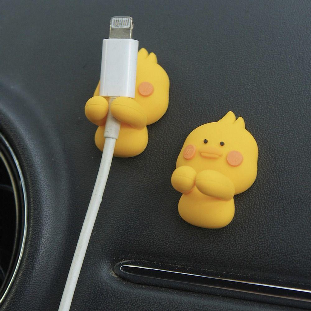 Самоклеящийся органайзер для зарядного кабеля, силиконовые аксессуары для украшения, фиксатор кабеля для наушников в автомобиле