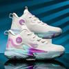 New Mandarin Duck Basketball Shoes Large Size Male and Female Primary and Secondary School Students Big Children's Combat Boots Mesh Sports Shoes One