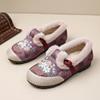 Winter Mother Shoes National Style Embroidery 2024 Cotton Shoes Piled Thickened Warm Women's Cotton Shoes New Old Beijing Cloth Shoes