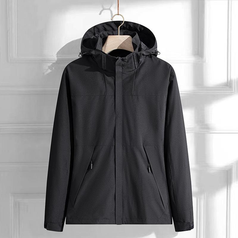 Jackets Spring Single-layer Waterproof and Dirt-proof Windproof Punching Jacket Couple Outdoor Jacket Comfortable Unique Personalized Clothes