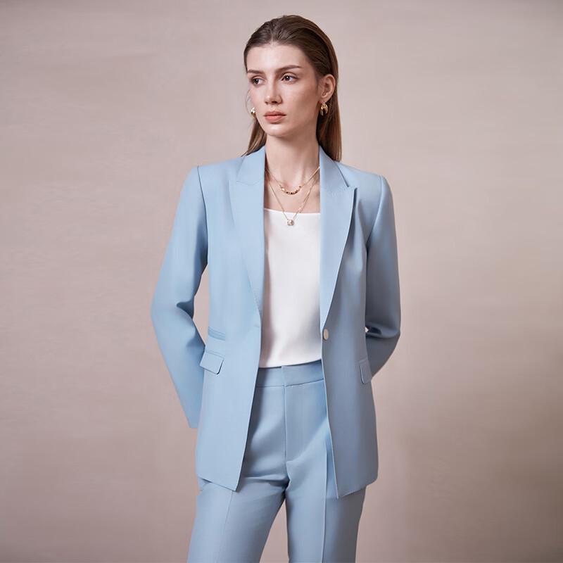 Женский элитный деловой костюм-тройка LadyS Cloud Azure