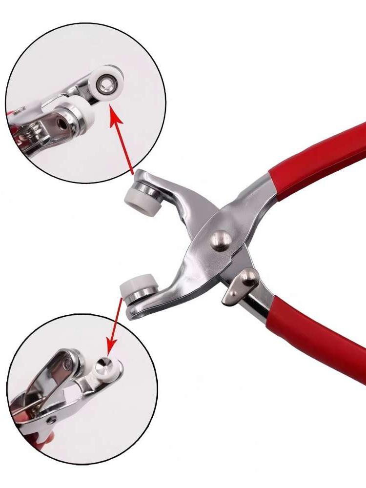 Stainless Buckle Installation Tool Set Metal Colour Pliers Snap Button Claw DIY Set Hand Pressure Plier Rivet Buckle Sew Tool