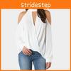 Women Cold Shoulder Chocker V Neck Summer Casual Lace Top T Shirt Blouse With Elegant Design