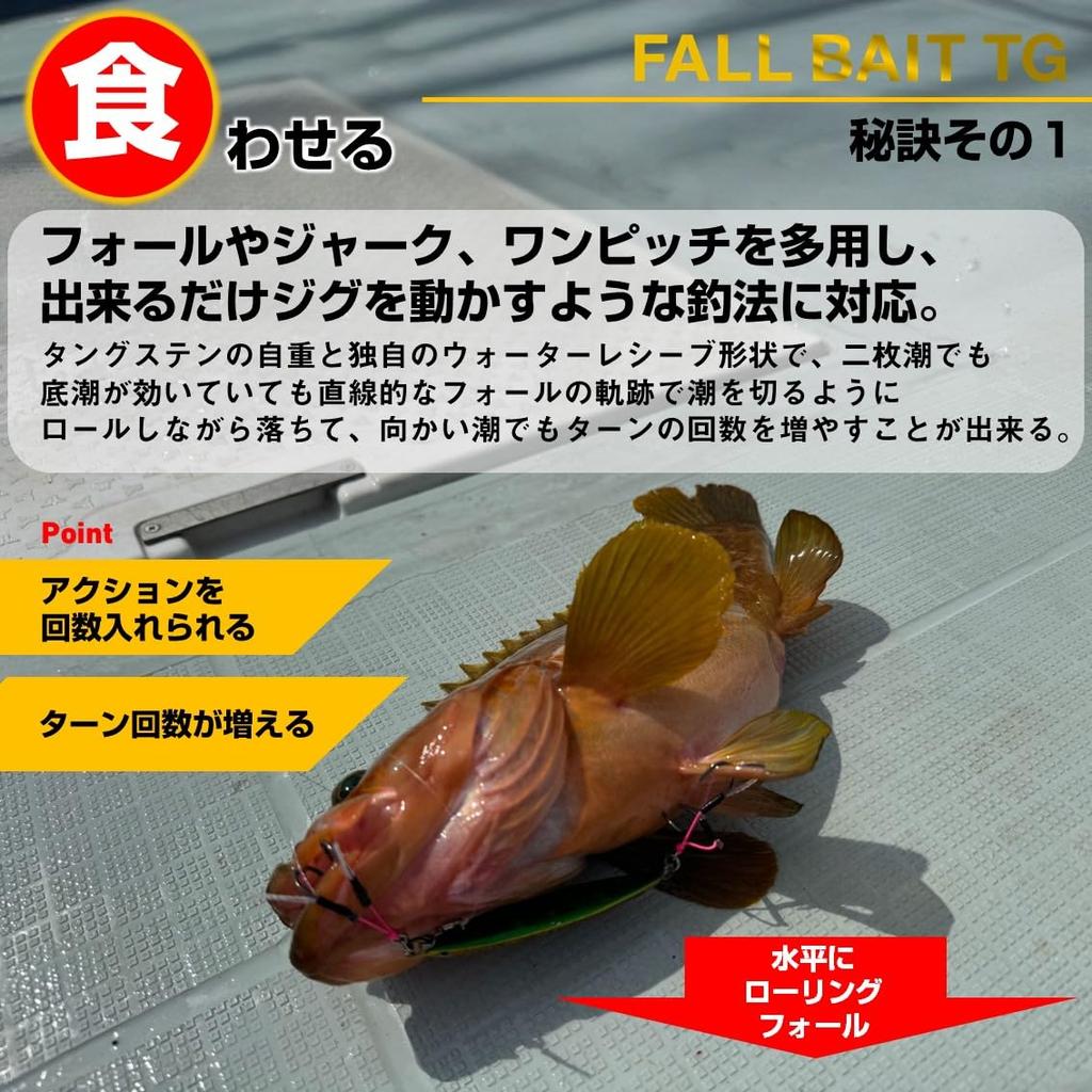 Daiwa Tungsten Jig Fallbait TG 60g MG Akakin