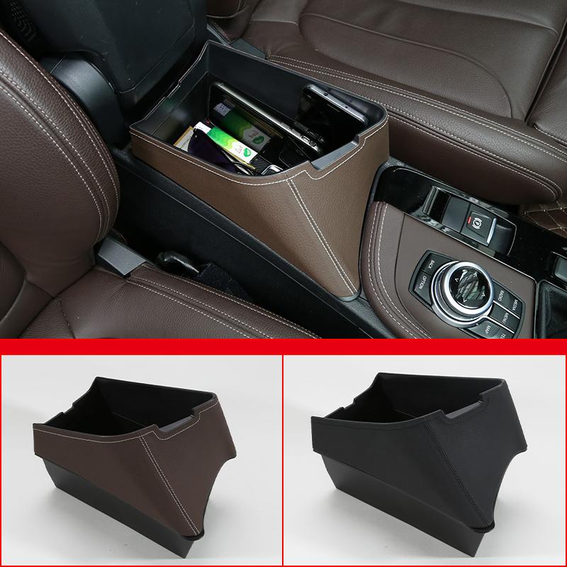 Car Central Armrest Storage Box Container Holder Tray For BMW X1 F48 2016- X2 F47 2018- Car Accessories Left Hand Drive