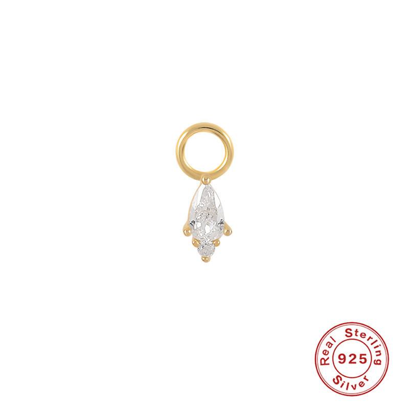 Серьги-шармы из стерлингового серебра S925, подвеска-шарм, серьги-подвески, аксессуары для серег, серьги для работы, подвеска-серьга, женские