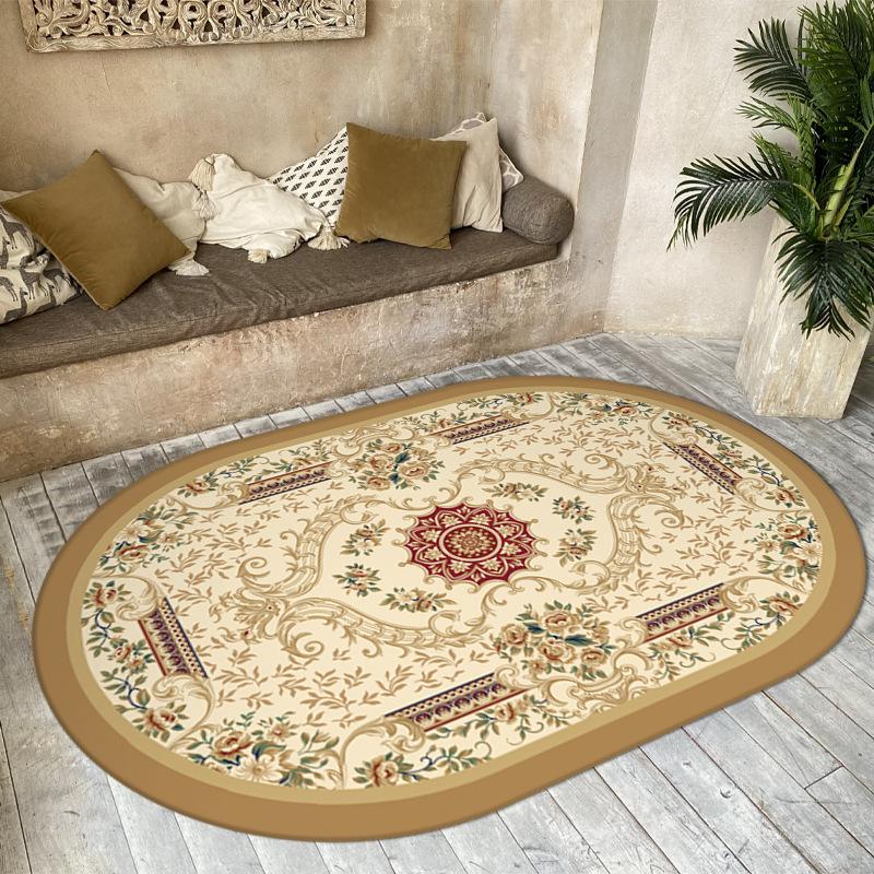 Богемные овальные коврики, украшение для комнаты, домашний декор, напольный коврик, большой ковер в гостиной, нескользящий коврик для гостиной