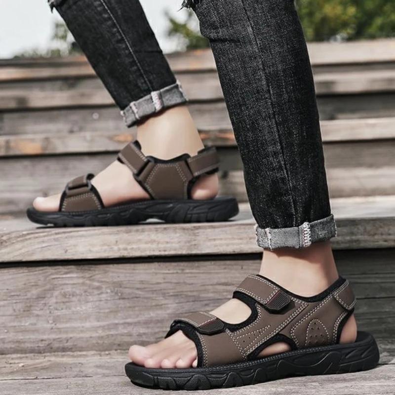 New Design 2024 Man Sandals Casual Outdoor Shoes for Men Summer Stylish V Cheap Liquidation In Welcome Deal Fashion On Offer 39