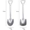 304 Stainless Steel Iron Shovel Spoon Coffee Ice Cream Spoon Engineering Shovel Retro Cute Square He