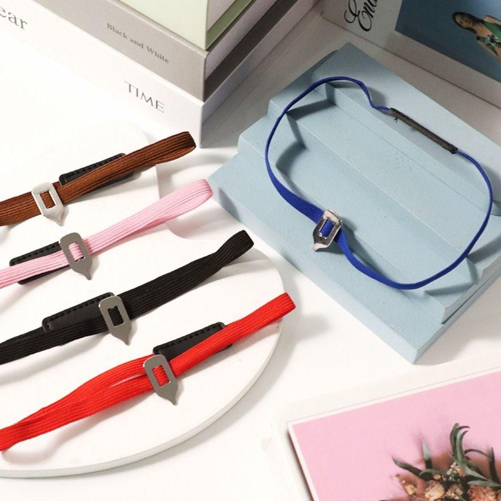 Colorful Elastic Bookmark Elastic Webbing Flexible Strap Bookmark Simple Book Clip School Office