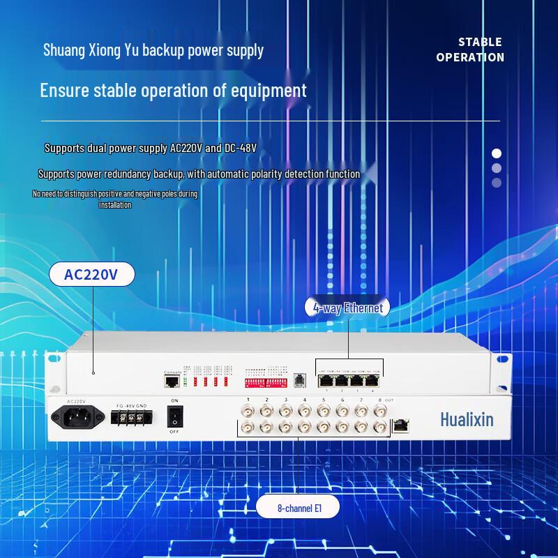 Конвертер протокола HUALIXIN E1 в Ethernet