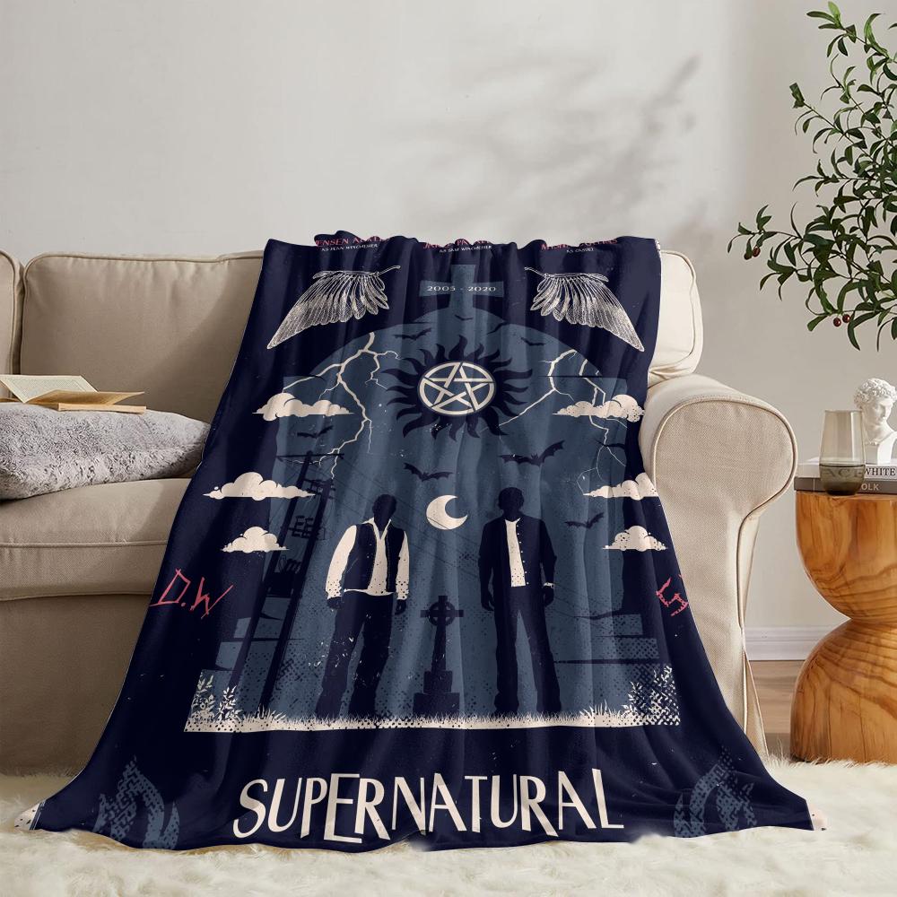 GUOYU Blanket SSupernatural Throw Soft Flannel Throw Summer Blanket Lightweight Cozy Nap Blanket For Sofa Bed Travel