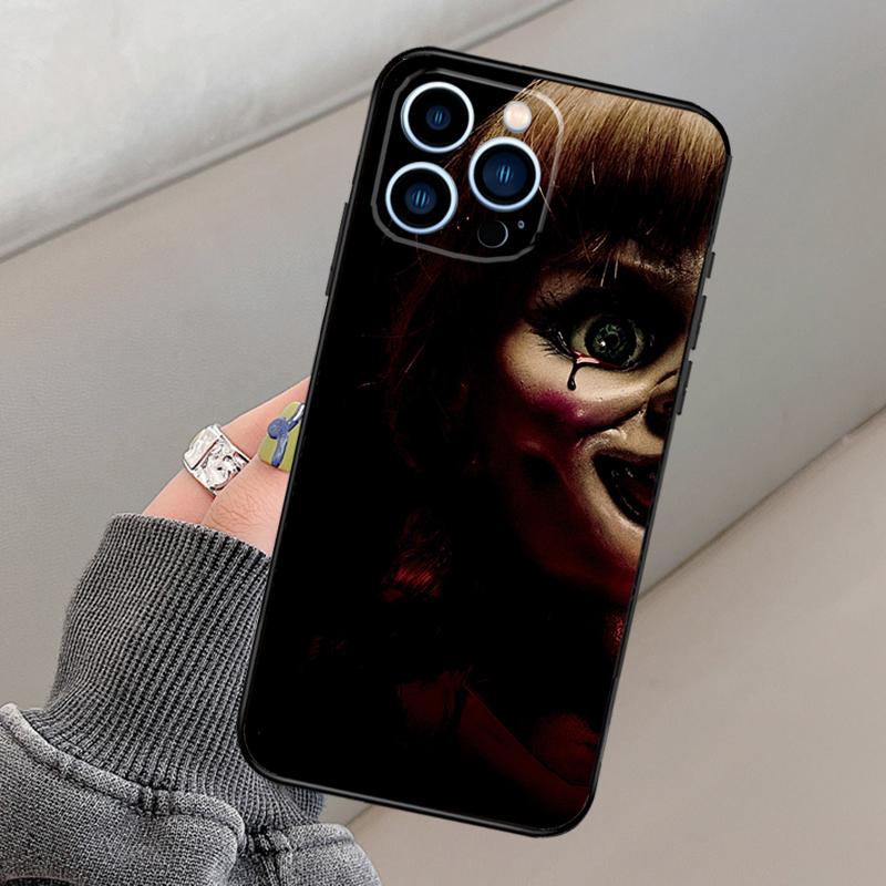 Чехол для iPhone 13 12 11 14 15 16 Pro Max Mini XR XS X Plus с изображением из фильма ужасов «Аннабель» Бампер Чехол Capa