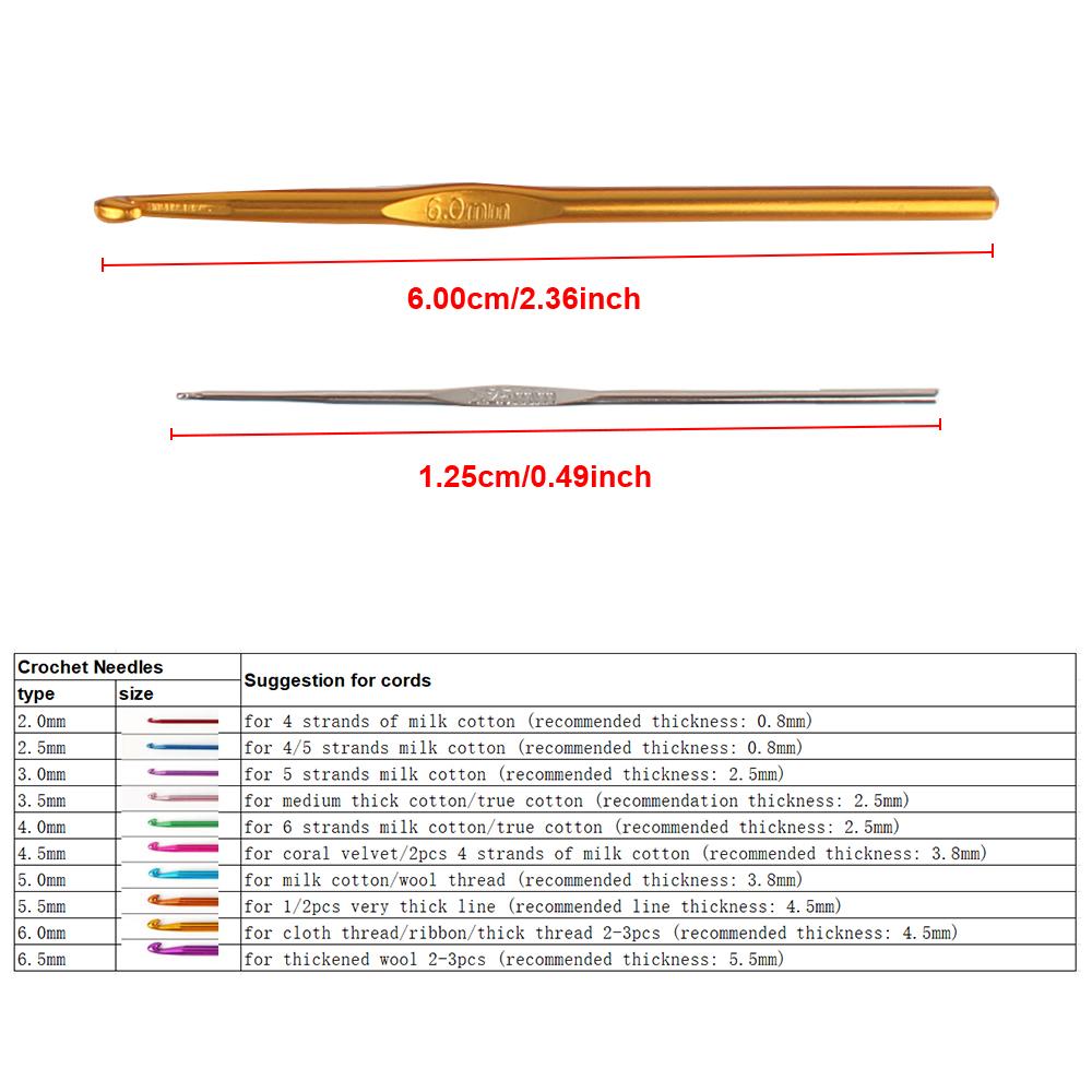 Алюминиевый сплав 22 шт. 100 шт. набор спиц для вязания крючком набор круговых спиц пряжа петли спицы для вязания крючком своими руками для пряжи набор аксессуаров для вязания крючком