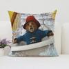 40x40cm Sofa Decorate Paddington Bear Cushion Set With Double-Sided Printed Pillowcase And Chair Waist Cushion