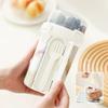 Double-layer Yogurt Parfait Cups with Spoon Fork 800-1000ml Breakfast Cup  School Office Use