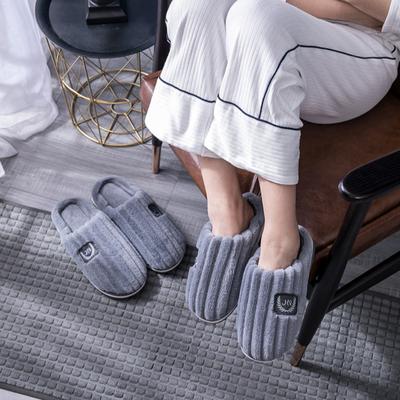 Европейский зимний бестселлер | Мягкие флисовые тапочки | Нескользящая домашняя обувь | Минималистичный серый дизайн | Основные предметы для гостиной | Сертификация CE