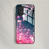 Чехол для Samsung Galaxy A72 Расписной Чехол-бампер из закаленного стекла для Samsung A72 A 72 5G A726B A725F Чехлы Силиконовый Бампер Coque
