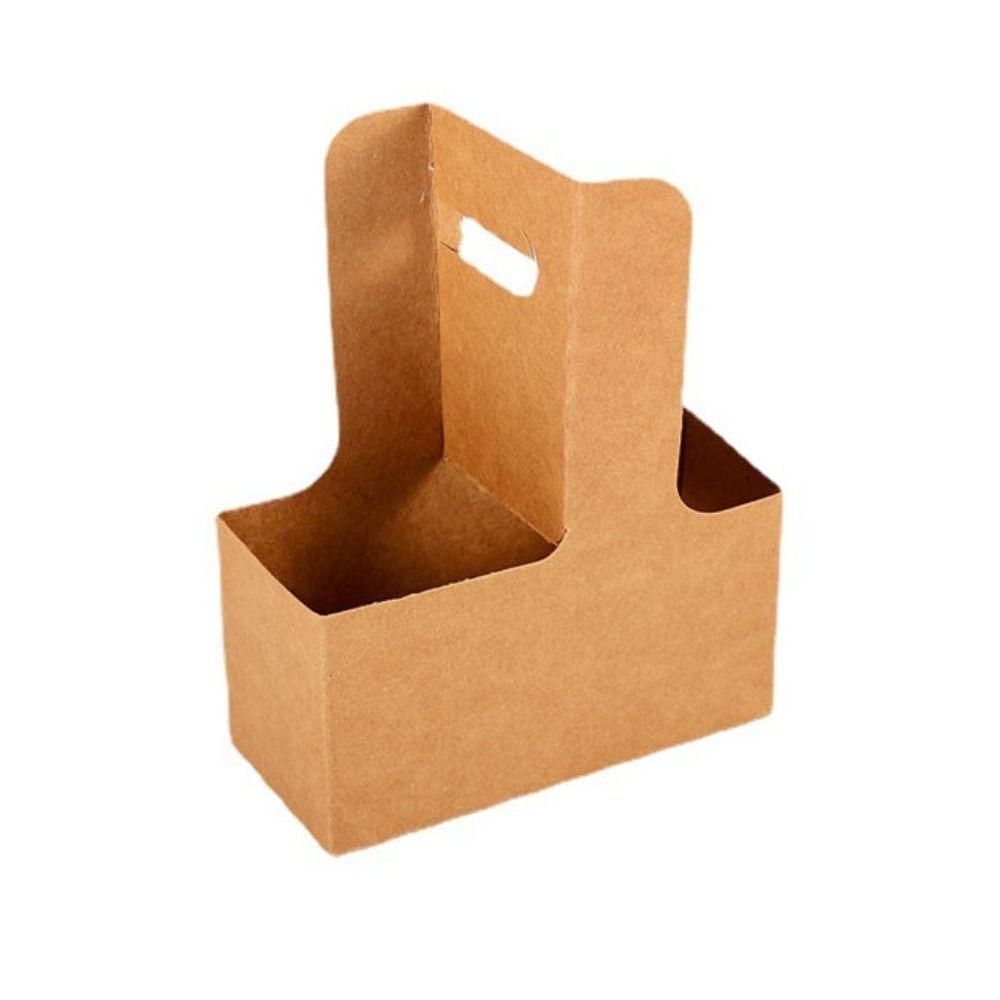 10 шт. Теплая кофейная чашка сумка Изысканная упаковка для цветов Портативный крафт-бумажный пакет для цветов