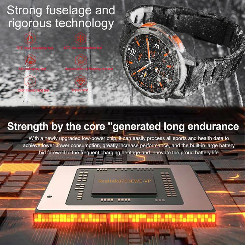 Smart Watches IP67 1.43 Inch Screen Waterproof Men's Watches Sports Watches High-definition Large-screen Low-power Waterproof Watches