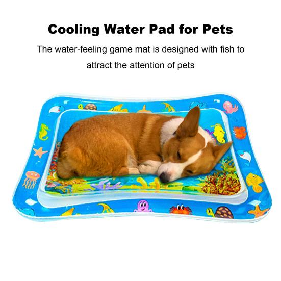 Игровой коврик с датчиком воды, утолщенный охлаждающий коврик для воды, интерактивный сенсорный коврик для воды, многофункциональный детский игровой коврик для кошек и детей