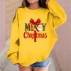 Children's Fashionable Casual Long-sleeved Loose Christmas Print Pullover Sweatshirt