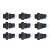 25Pcs Rotary Switch Knob 2 Position Self Locking Selector 16mm Set Kit for Equipment