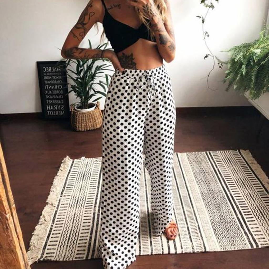 Women Casual Butterfly Printed Sleeveless Camis Tops+Long Pants 2 Piece Set