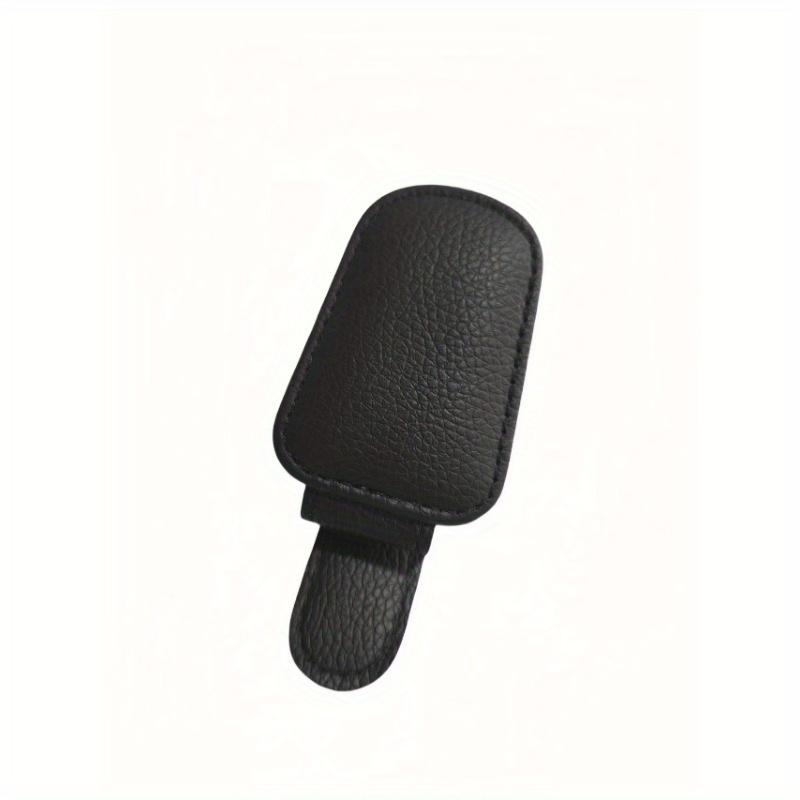 Magnetic PU Leather Glasses Holder for Car Visor,Compact Design for Easy Access & Secure Storage, Car Interior Accessory