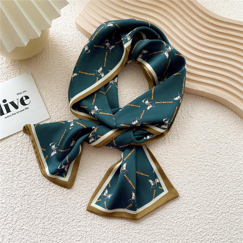 New Scarves Silk Scarves Women'S Spring And Autumn Season Long Decorative Professional Scarves Summer Thin Styles Paired With Shirts Stylish